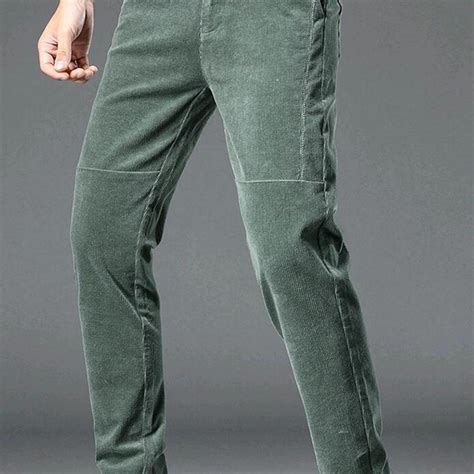 Tailored Fit Accent Seam Corduroy Pants // Green (28WX30L) - Amedeo ...