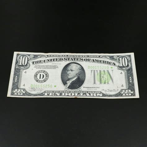 1934 Ten Dollar Federal Reserve Star Note | EBTH