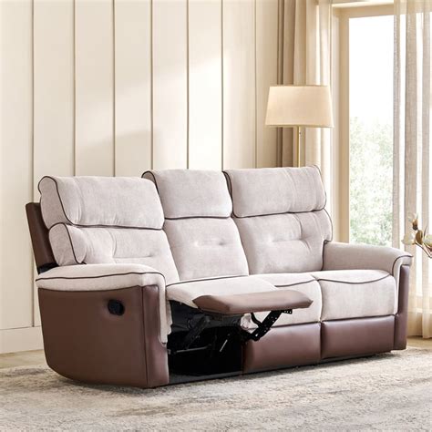 Buy Albert Fabric 3-Seater Recliner - Brown from Home Centre at just ...