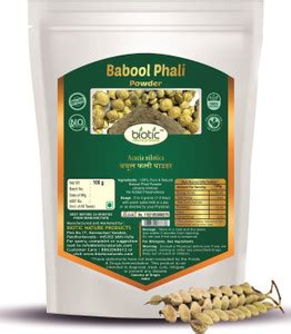 biotic Babool Phali Powder (Acacia Nilotica) Kikar Phali Powder - 100g ...