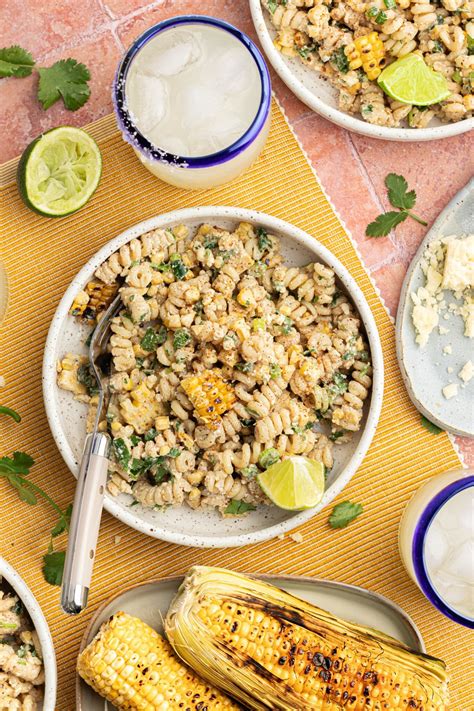 Elote Pasta Salad (Street Corn Pasta Salad) - The Balanced Nutritionist