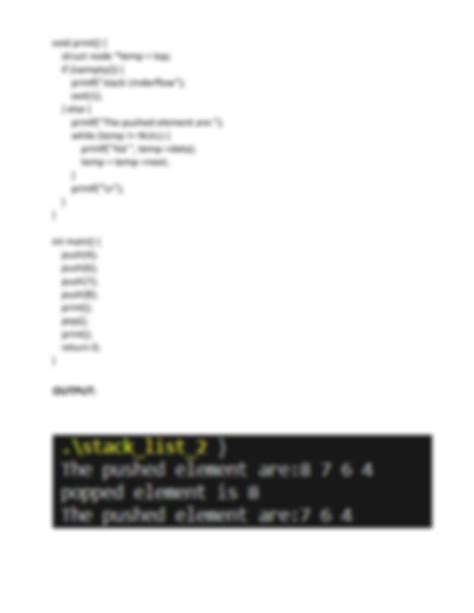 Program to Implement Stack Using Linked List 的图像结果