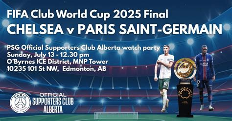 Chelsea-PSG Club World Cup 2025 Final Watch Party, O'Byrnes Irish Pub ...