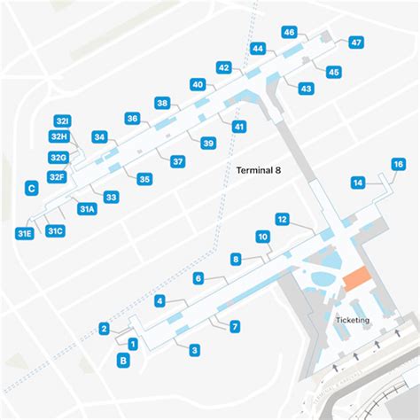 New York Kennedy Airport Map | JFK Terminal Guide
