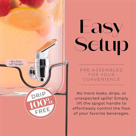 StyleSetter Style Setter Beverage Dispenser with Stand - 1 India | Ubuy