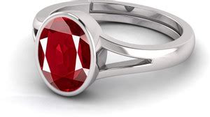TODANI JEMS Natural 12.25 Ratti Ruby Manikya Ring With Lab Certificate ...