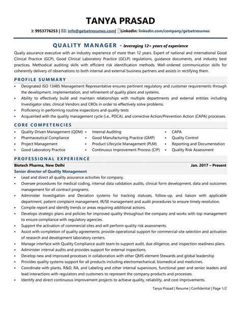 Qa Manager Resume Template, With the recent shift towards automation and continuous integration ...