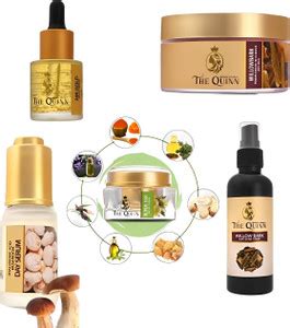 THE QUINN Facial Cleanser, Anti-Acne Toner,Gold Night Serum, Day Serum ...