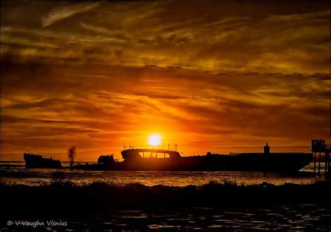 Cement boat at sunset, Sea Cliff State Beach, Aptos, CA | Aptos ...