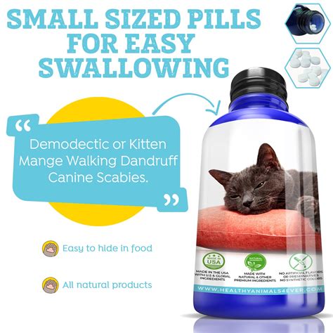 Mange Remedy for Cats - Natural Support for Itchiness, Scabs, & Hair L ...