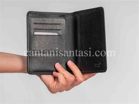 mont blanc pasaport kilifi siyah unisex - Çanta Nişantaşı