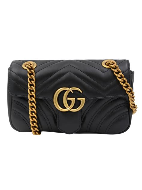 Gucci GG Marmont Matelasse Black Leather Mini India | Ubuy