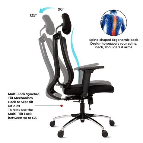 Buy Maestro High Back Mesh Office Chair Online | GreenSoul