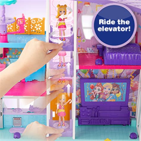Buy Polly Pocket Poppin' Party Pad Is a Transforming Playhouse Online ...