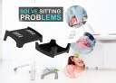 Extrawish Ergonomic Under Desk Foot Rest with Massage Rollers Foot Rest ...