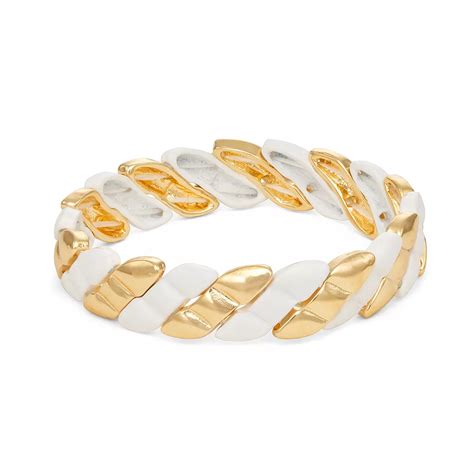 Sonoma Goods For Life® Gold Tone Color Block Enamel Bracelet