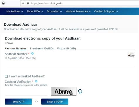 UIDAI Aadhaar Download 的图像结果