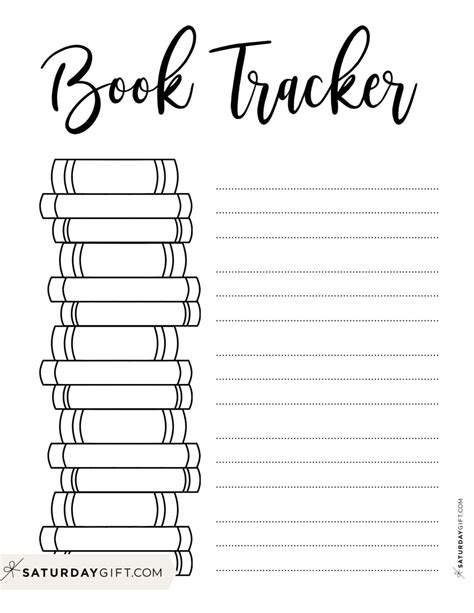 Free Book Tracker Templates - 35 Cute Reading Logs & Lists