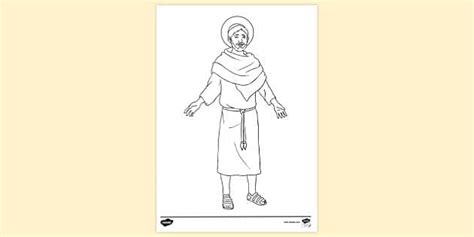 Jesus Appears to Disciples After Resurrection Colouring Page
