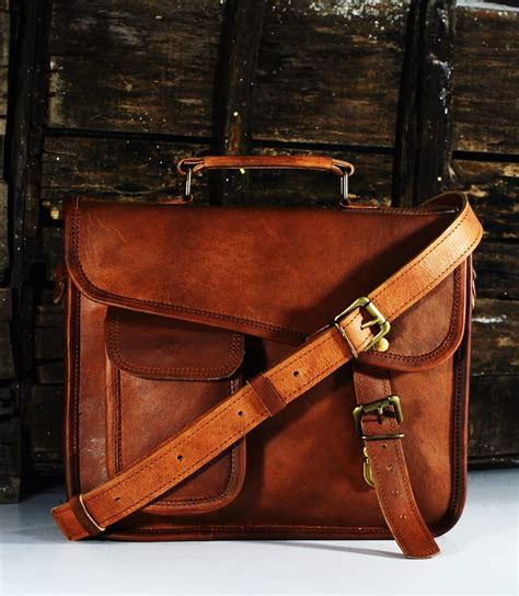URBAN DEZIRE Men's Genuine Leather Small Briefcase Messenger India | Ubuy