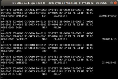 Masm 8086 的图像结果