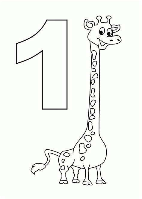 Number 1 coloring pages for kids counting sheets printables free wuppsy ...