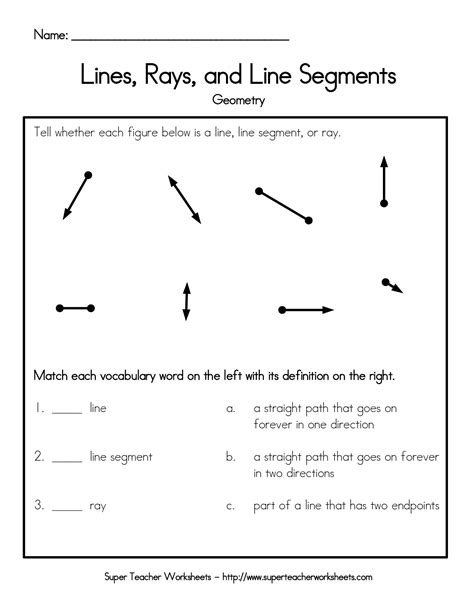 Lines Rays And Angles 4th Grade Worksheets - Angleworksheets.com