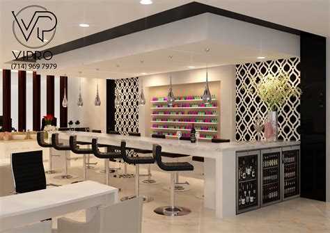 Fancy Nail Bar Area for Nail Salon | Nail salon interior design, Beauty ...