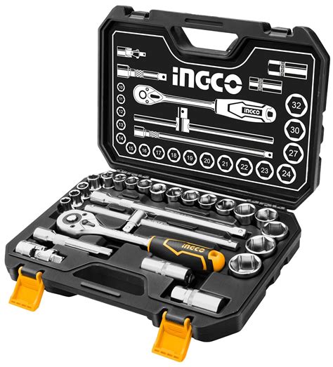 INGCO Socket Set 25Pcs 1/2", Tool Kit Tool Kit for Home Use : Amazon.in ...