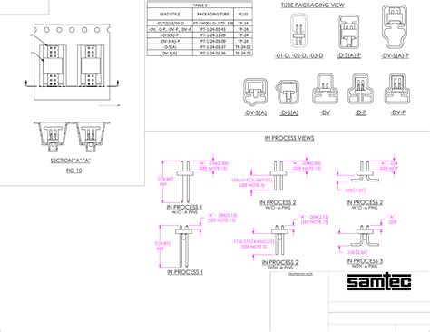 FTS Series Drawing Datasheet by Samtec Inc. | Digi-Key Electronics