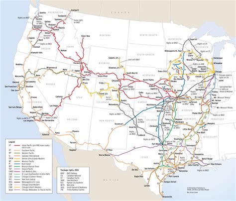 Transcontinental Railroad Map For Kids