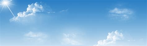 蓝色天空白云淘宝海报背景背景图片素材免费下载_熊猫办公