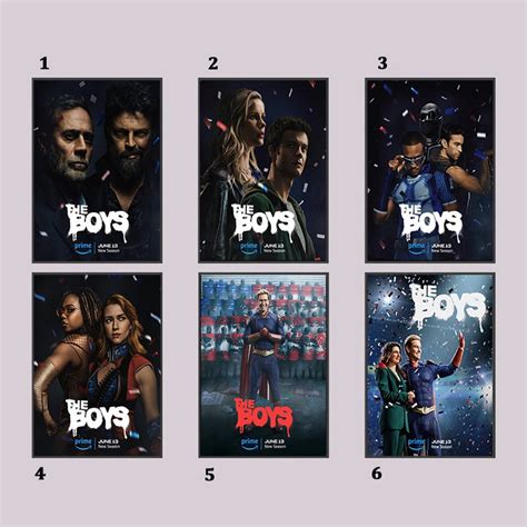 The Boys Season 4 New Posters, the Boys New Season June 13 2024 Print ...