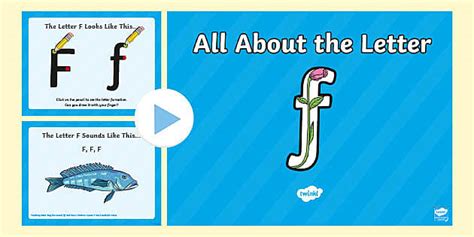All About the Letter F PowerPoint (teacher made)