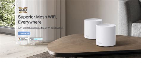 TP-Link Deco X10 AX1500 Whole Home Mesh WiFi 6 System