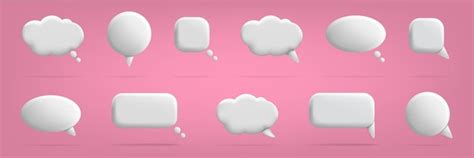 3d speech bubbles for chat messages with copy space conversation talk ...