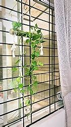 NAOE Wood Hanging Planter, White, Brown, 40 x 5 cm : Amazon.in: Garden ...