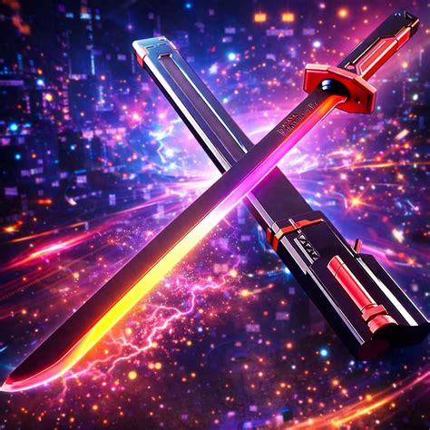 Rechargeable LED Sword with Smoke & Spark Effects, 7-Color Light Blade ...