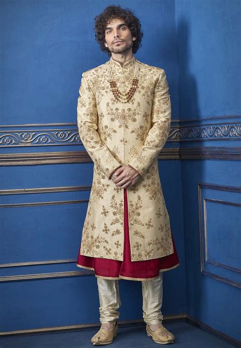 Buy Indian Wedding Sherwani for Groom,groom Sherwani,sherwani for Men ...