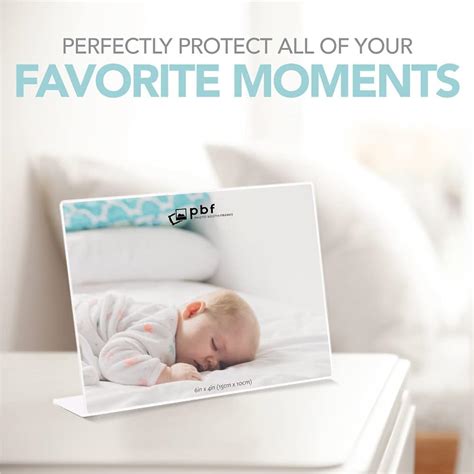 Buy Photo Booth Frames - 6x4 Inch Clear Acrylic Display, Slanted Back ...