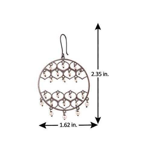 Jaali Pearl Filigree Hoop Earrings – VOYLLA