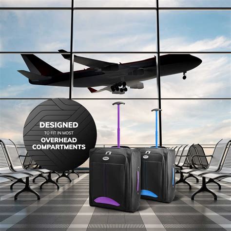 Buy Cabin Approved Lightweight Travel Bag with Wheels, Hand Luggage ...