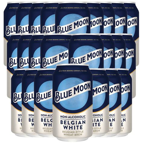 Blue Moon Non-Alcoholic Belgian Style Wheat Beer - Dealcoholized NA ...