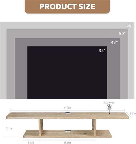 GHC Floating TV Stand, Wall Mounted Entertainment India | Ubuy