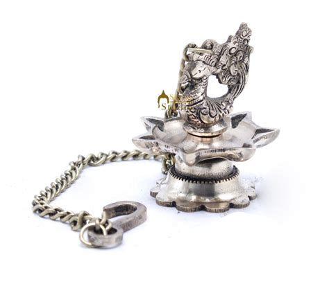 Brass Antique Bird Hanging Diya For Pooja Room 3" – StatueStudio