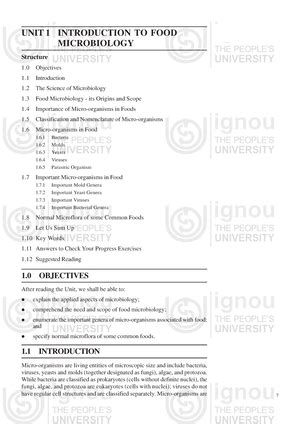 Overview of Food Microbiology - May 04, 2008 Overview of Food ...
