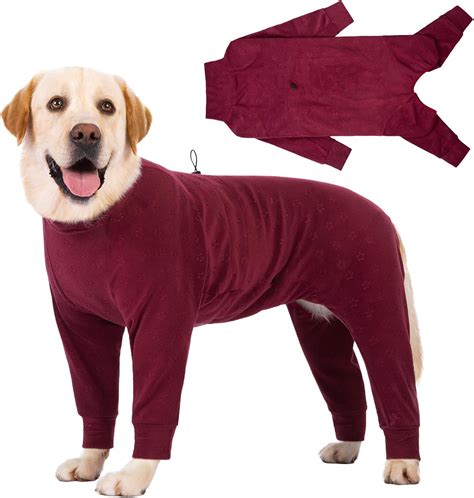 Cyponpy Embossing Dog Fleece Coat with Legs Fleece Dog Jumper Warm Dog ...
