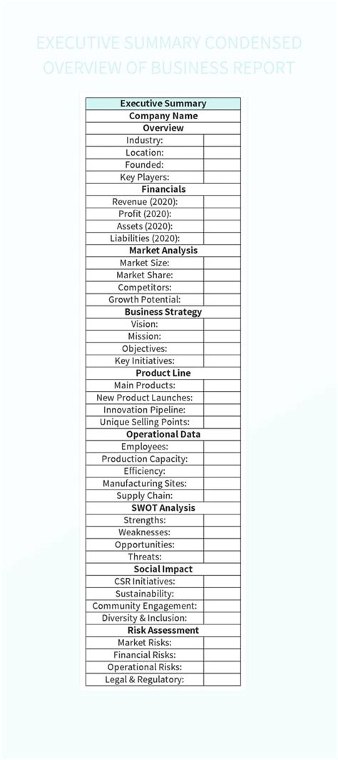 Executive Summary Report Example 的图像结果