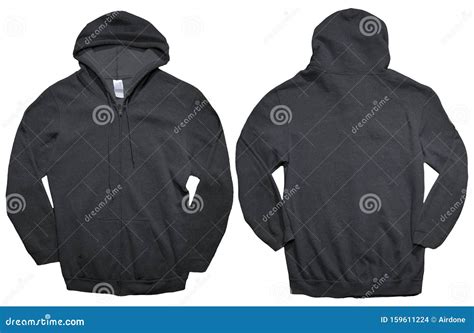 Black Hoodie Mock up stock photo. Image of rear, hoodie - 159611224
