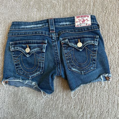 SUPER CUTE TRUE RELIGION SHORTS very flattering on... - Depop